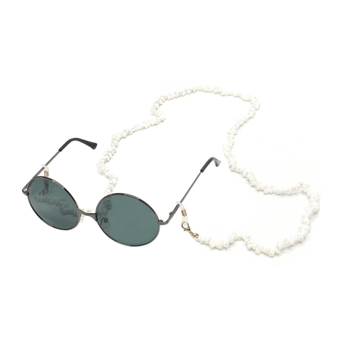 Cadena De Gafas Con Cuentas De Concha En Espiral Cordón Antideslizante Moda Bohemia Soporte Para Gafas De Sol Mujer