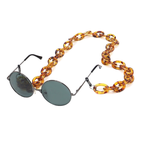 Retro Acrylic Glasses Chain Tortoiseshell Pattern Anti-slip Eyewear Strap Lanyard For Sunglasses Reading Glasses Women Vintage