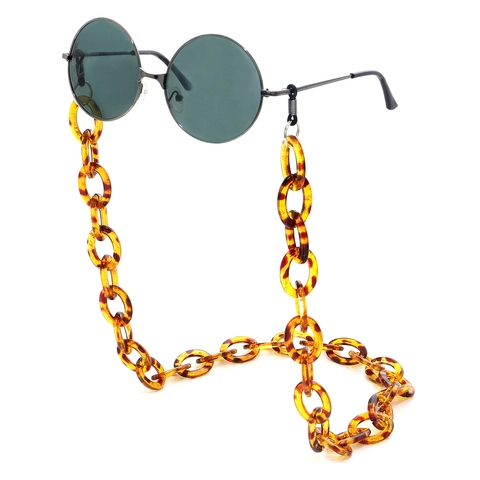 Retro Acrylic Glasses Chain Tortoiseshell Pattern Anti-slip Eyewear Strap Lanyard For Sunglasses Reading Glasses Women Vintage
