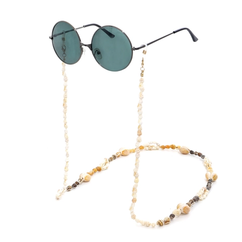 Natural Shell Conch Glasses Chain Non Slip Sunglasses Strap Holder Bohemian Beach Style For Women Handmade Accessory