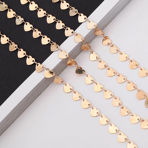 Cadena De Gafas De Cobre Con Forma De Corazón Correa Para Gafas Antideslizante Soporte De Moda Chapado En Oro