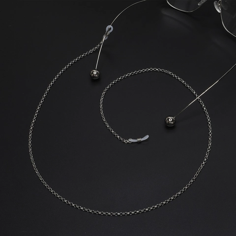 Metal Rolo Chain Glasses Strap Anti Slip Sunglasses Holder Polished Eyewear Retainer Necklace Fashion Accessories