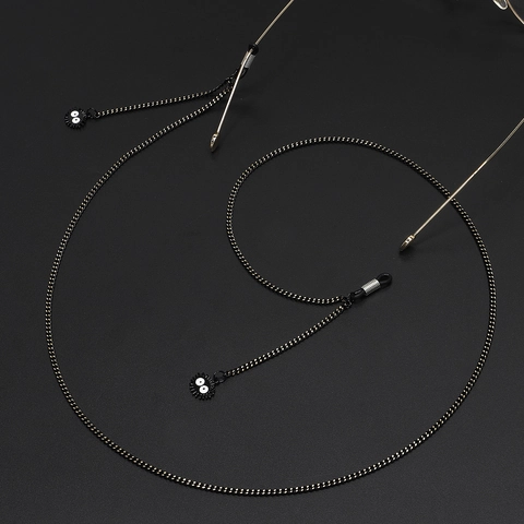 Catena Per Occhiali Metallo Antiscivolo Cordino Occhiali Da Sole Con Pendenti Cartoni Animati E Passanti Silicone Supporto