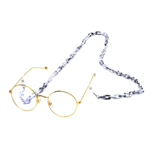 Brillenband Acryl Retro Harz Brille Kette Anti-Verlust Schildpatt Leopard Marmor Muster Für Damen Herren Mode