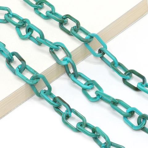 Catenella Per Occhiali Acrilico Resina Spessa Retro Marmo Leopardo Modello Cordino Occhiali Supporto Antiscivolo Per Donne Uomini