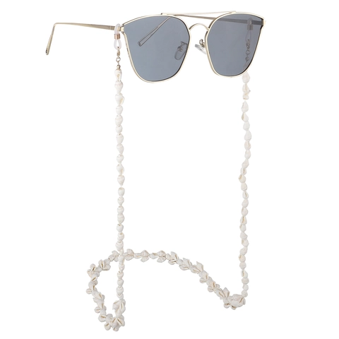 White Shell Beaded Glasses Chain Fashion Shell Conch Anti Slip Eyewear Lanyard For Sunglasses Women Beach Accessories