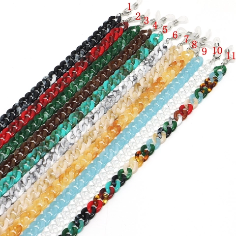 Catena Per Occhiali In Acrilico Cordino Antiscivolo Maglia Grossa Retro Cinturino Per Occhiali Da Sole Accessorio