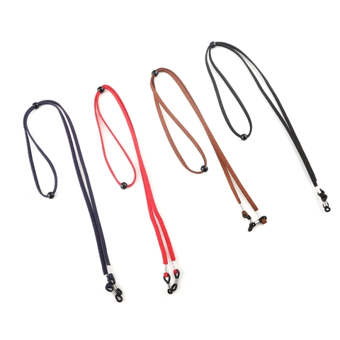 Cordón Gafas Ajustable Antideslizante Cadena Gafas Ante Sintético Cordón Gafas Para Deporte Lectura Cuentas Metal