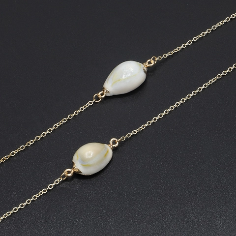 Glasses Chain Handmade Metal White Shell Pendant Anti Slip Eyewear Lanyard Fashion Decorative Strap
