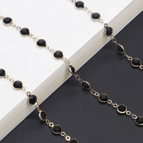 Glasses Chain Eyewear Strap Lanyard Metal Alloy Colorful Glass Beads Retro Fashion Anti Slip Holder For Reading Sunglasses