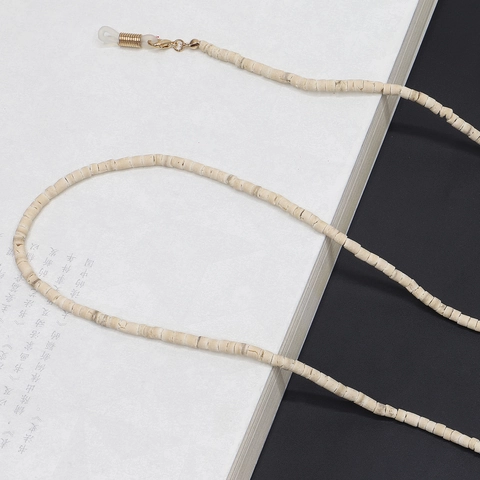 Brillenketting Van Natuurlijke Kokosnootschil Antislip Brillenkoord Goudkleurige Legering Boheemse Mode Accessoire