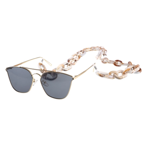 Retro Acrylic Resin Glasses Chain Marble Leopard Print Large Link Eyewear Strap Bohemian Fashion For Women