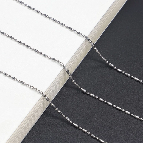 Stainless Steel Glasses Chain Non-Slip Adjustable Eyewear Strap Beaded Sunglass Holder For Reading Glasses