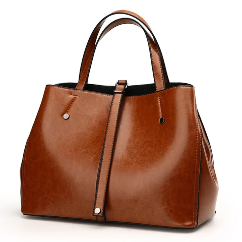 Grand Sac Fourre-Tout Pour Femme En Cuir PU Capacité Main Épaule Bandoulière Style Rétro Vintage Quotidien Bureau Navette