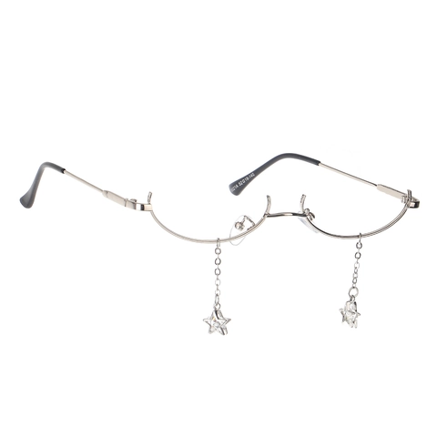 Eyeglasses Chain Alloy Metal Star Pendant Rhinestone Faux Artificial Pearl Anti Slip Holder Stylish Sunglasses Strap For Women