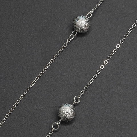 Cadena De Metal Para Gafas Cordón Antipérdida Con Cuentas De Estrella Esmeriladas Para Gafas De Lectura