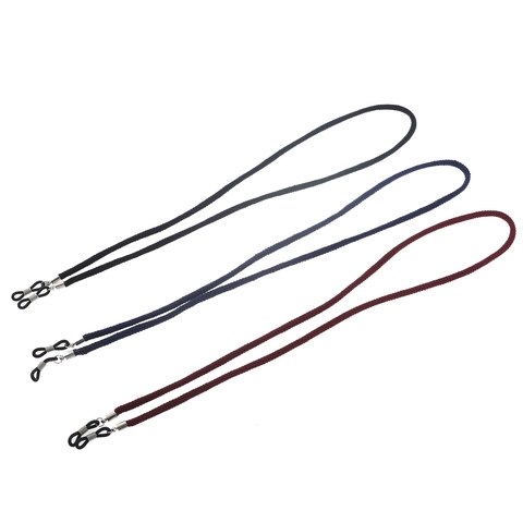 Anti Slip Eyeglasses Strap Braided Rope Sports Glasses Holder Adjustable Metal Buckle Rubber Loops