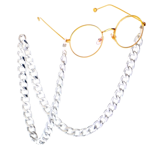 Chunky Metal Alloy Glasses Chain Anti Slip Eyewear Lanyard Strap For Sunglasses Reading Glasses Retro Punk Style