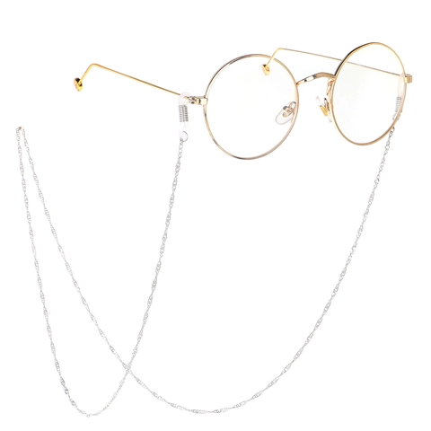 Retro Metal Glasses Chain Anti-slip Eyewear Strap Holder Gold Silver Simple Stylish Eyewear Accessories