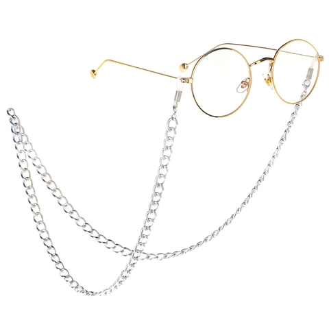 Fashion Chunky Metal Glasses Chain Non-Slip Anti-Lost Eyeglass Strap Cord Holder For Sunglasses Reading Eyewear