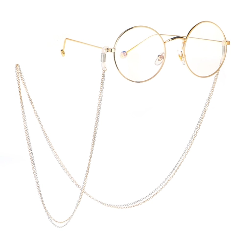 Catenella Per Occhiali In Metallo A Doppio Strato Antiscivolo In Rame Cordino Per Occhiali Da Sole Oro E Argento Per Uomo Donna