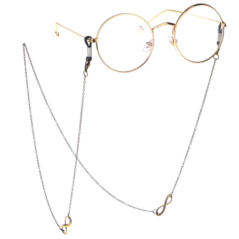 Cadena De Metal Para Gafas Símbolo Infinito Bronce Vintage Cordón Antideslizante Accesorio Gafas De Sol