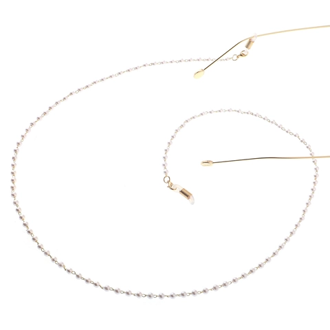 Catena Per Occhiali In Künstliche Perle Sintetiche Metallo Cordino Occhiali Antiscivolo Fatto A Mano Per Donna