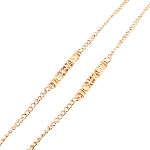 Eyeglass Chain Metal Copper Non Slip Gold Letter I Love You Pendant Strap Holder Eyewear Accessory Women
