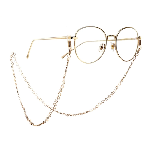 Fashion Metal Glasses Chain Hollow Star Eyewear Lanyard Non-Slip Decorative Holder Strap For Women Retro
