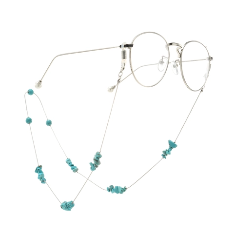 Glasses Chain Metal Anti Slip Evil Eye Beads Eyewear Lanyard Bohemian Style Holder Strap For Women