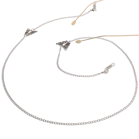 Butterfly Pendant Glasses Chain Metal Hollow Out Anti Slip Sunglasses Lanyard Elegant Eyewear Strap For Women Fashion