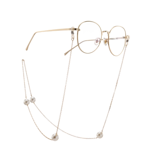Catenella Per Occhiali Con Künstliche Perle Sintetiche Antiscivolo Cordino Per Occhiali In Metallo Accessorio Moda Per Occhiali Da Sole