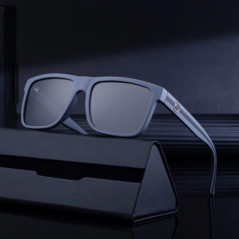 Square Sunglasses For Men TAC Polarized Lens UV400 Protection Matte Frame Outdoor Driving Fashion Eyewear