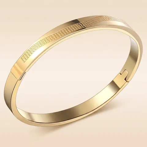Bracciale Rigido In Acciaio Inossidabile Con Chiusura A Cerniera Trama A Nido D Ape Battito Cardiaco Gioielli Moda