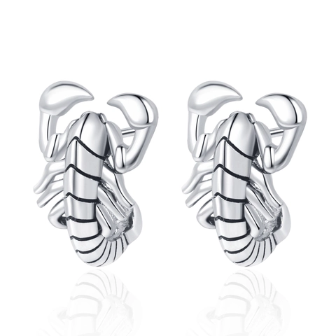 Orecchini A Lobo Scorpione Rame Vintage Hip Hop Punk Stile Antico Gioielli Metallici Per Uomini E Donne