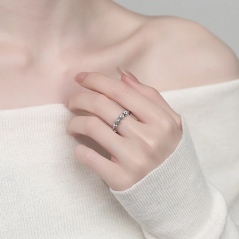 Anello Anti Ansia Girevole Con Perline Rame Placcato Regolabile Aperto Sollievo Dallo Stress Gioielli Minimalisti Unisex