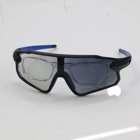 Sport Wielrennen Zonnebril Photochrome PC Lens Plastic Metalen Frame Winddicht Met Afneembaar Binnenframe Voor Bijziendheid