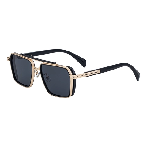 Vintage Square Sunglasses For Men Retro Punk Style Metal Frame UV400 Driving Sunglasses Fashion Outdoor Casual Eyewear
