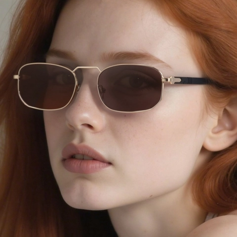 Occhiali Da Sole Quadrati Retrò Montatura In Metallo Protezione UV400 Moda Vintage Guida All'aperto Per Uomini Donne
