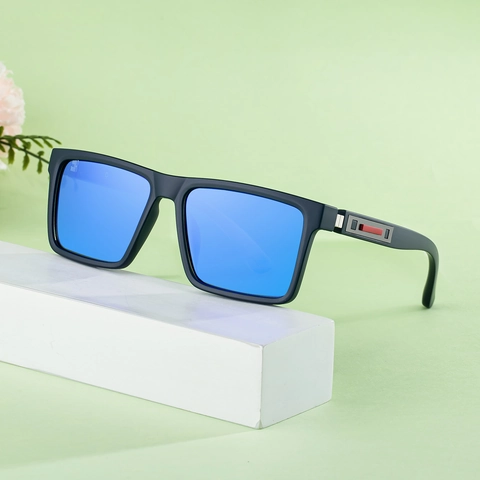 Men Polarized Sunglasses Square Fashion TAC Lens UV400 Protection PC Metal Frame Outdoor Driving Eyewear