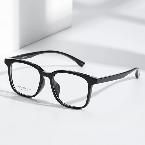 Square Frame Optical Glasses TR90 Lightweight Full Frame Prescription Ready Retro Fashion Eyewear For Women Unisex