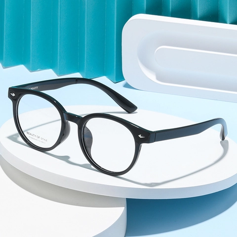 Monturas De Gafas Ópticas Redondas Retro TR90 Montura Completa Gafas De Moda Vintage Para Hombres Mujeres