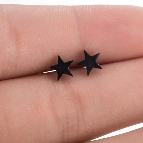Minimalist Pentagram Star Stud Earrings Stainless Steel Geometric Piercing Jewelry For Women Trendy Fashion