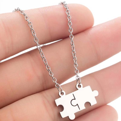 Collana Bracciale Con Ciondolo A Farfalla Puzzle In Acciaio Inossidabile Per Donna Gioielli Dal Design Minimalista