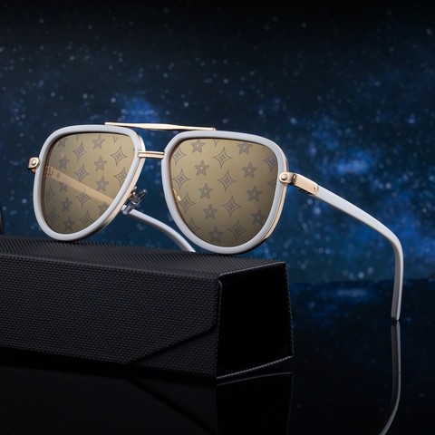 Occhiali Da Sole Aviator Per Uomo TAC Polarizzati Protezione UV400 Doppio Ponte Retro Montatura Metallo Per Guida