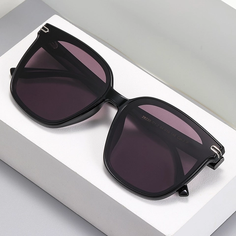 Polarized Sunglasses For Men Oversized Square PC Frame TAC Lens UV400 Protection Retro Fashion Driving Outdoor