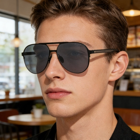 Men Polarized Aviator Sunglasses Metal Frame UV400 Protection Classic Double Bridge Pilot Driving Sun Glasses For Outdoor