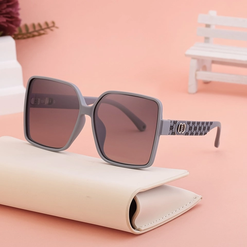 Übergroße Quadratische Sonnenbrille Polarisiert TAC Glas UV400 PC Metallrahmen Mode Damen