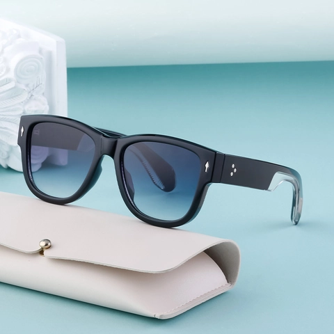 Gafas De Sol Cuadradas Protección UV400 Montura PC Metal Moda Retro Exterior Conducción Para Hombres Y Mujeres