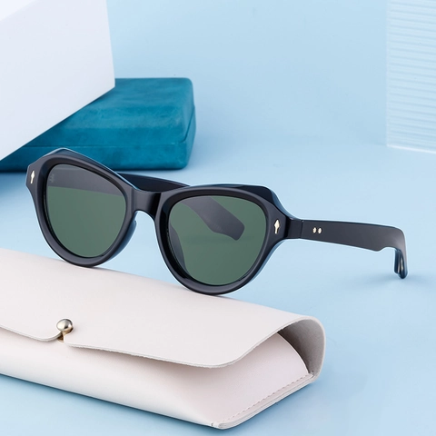 Occhiali Da Sole Polarizzati Da Uomo Lenti TAC Protezione UV400 Montatura PC Pesca All'aperto Guida Moda Retrò Borchie A Freccia